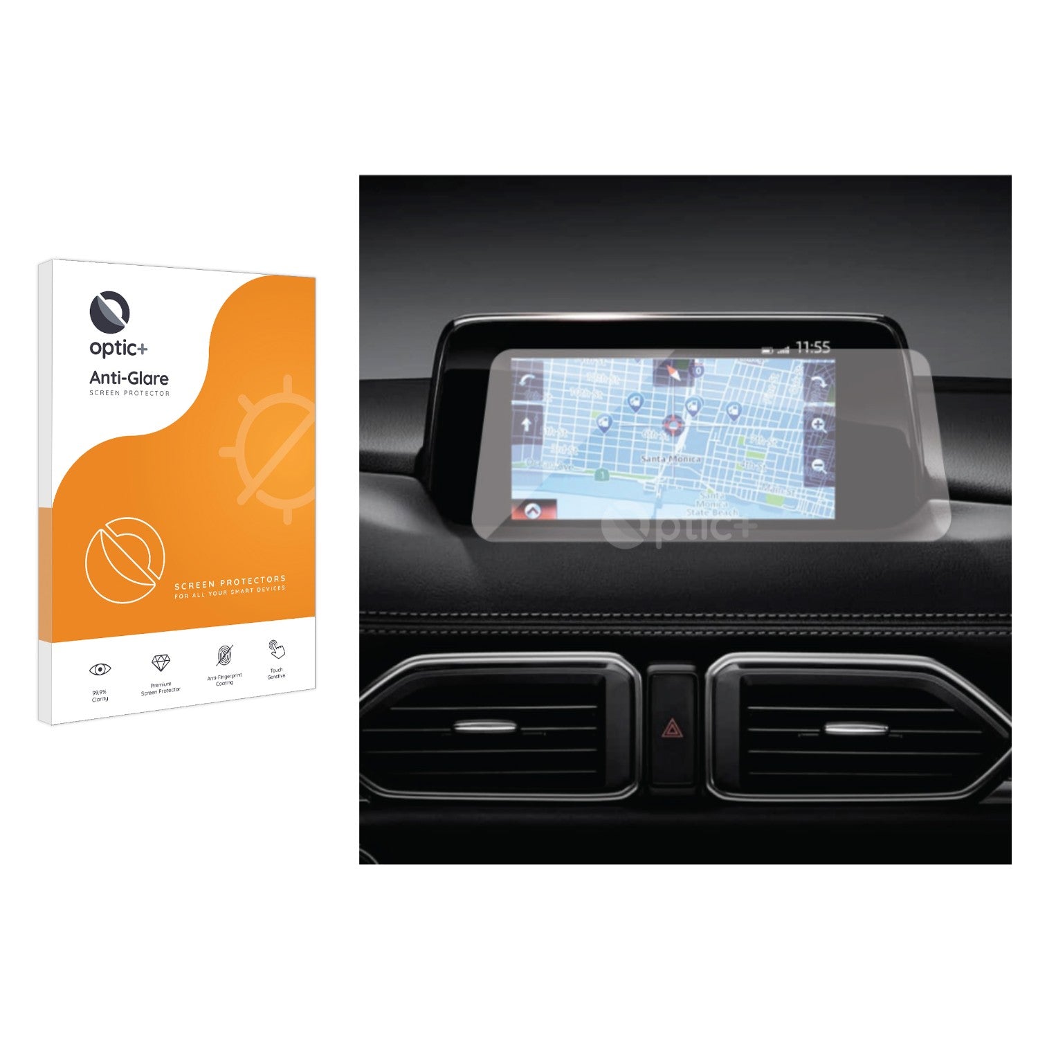 BROTECT Anti-reflectie Schermbeschermer – Voor Skoda Amundsen Superb 2018 – 8 Inch – Mat En Krasbestendig