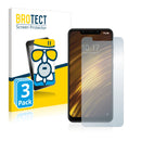 3x BROTECT AirGlass Matte Glass Screen Protector for Xiaomi Pocophone F1