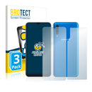 3x BROTECT AirGlass Matte Glass Screen Protector for Samsung Galaxy A50 (Front + Back)