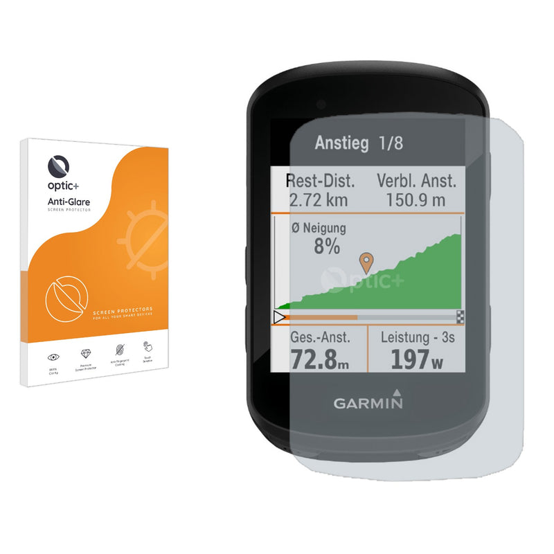 Optic+ Anti-Glare Screen Protector for Garmin Edge 530