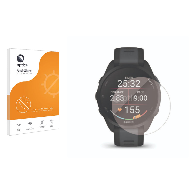 Optic+ Anti-Glare Screen Protector for Garmin Forerunner 165 Music