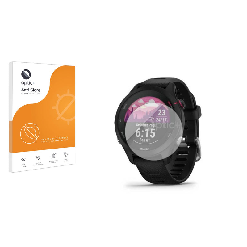 Optic+ Anti-Glare Screen Protector for Garmin Forerunner 255S Music