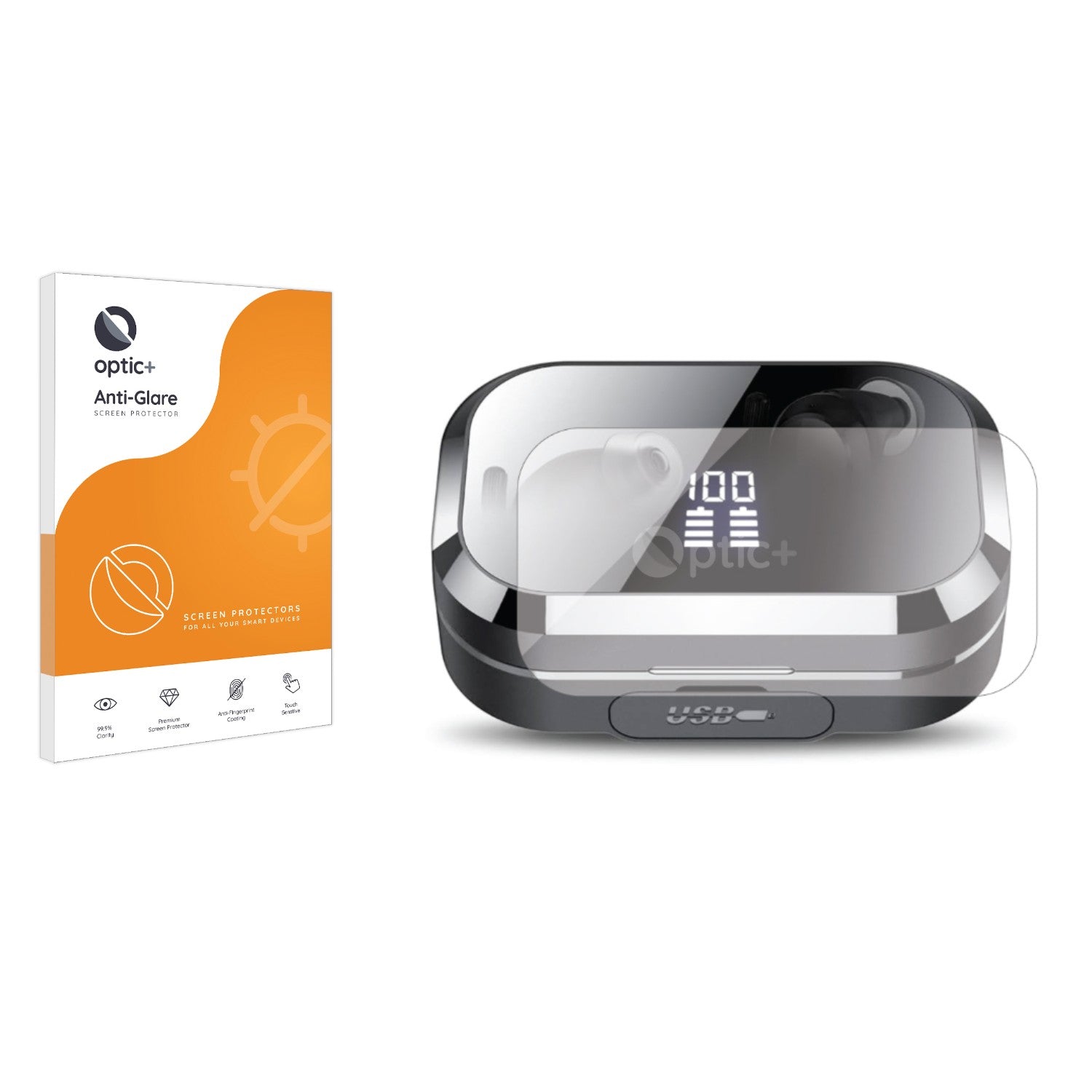 Optic+ Anti-Glare Screen Protector for KT1 Q25 True Wireless Earbuds ...
