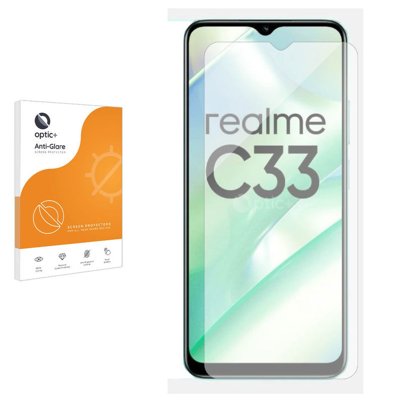 Optic+ Anti-Glare Screen Protector for realme C33 2023