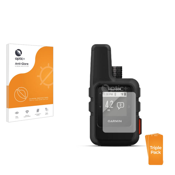 3pk Optic+ Anti-Glare Screen Protectors for Garmin inReach Mini