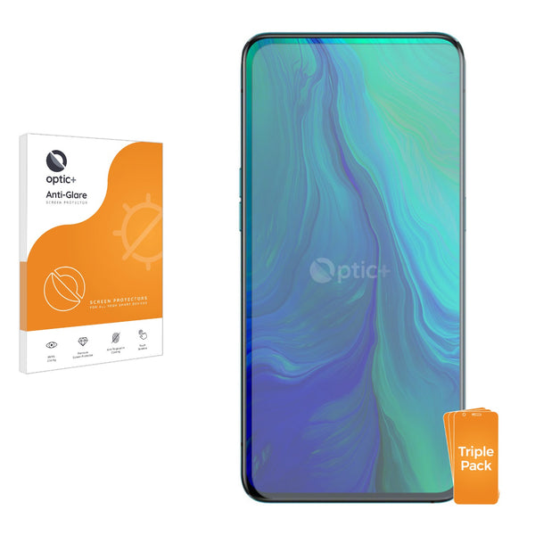 3pk Optic+ Anti-Glare Screen Protectors for Oppo Reno 5G