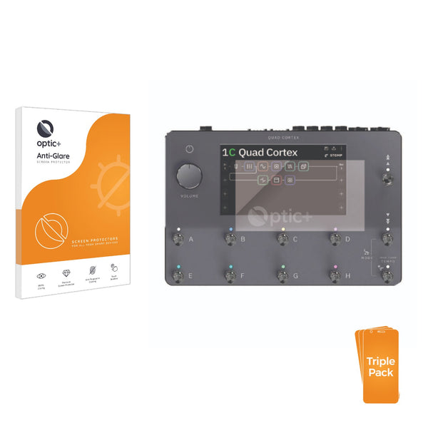 3pk Optic+ Anti-Glare Screen Protectors for Neural DSP Quad Cortex