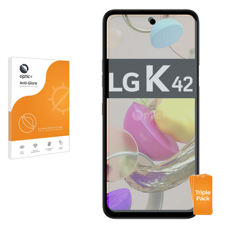 3pk Optic+ Anti-Glare Screen Protectors for LG K42