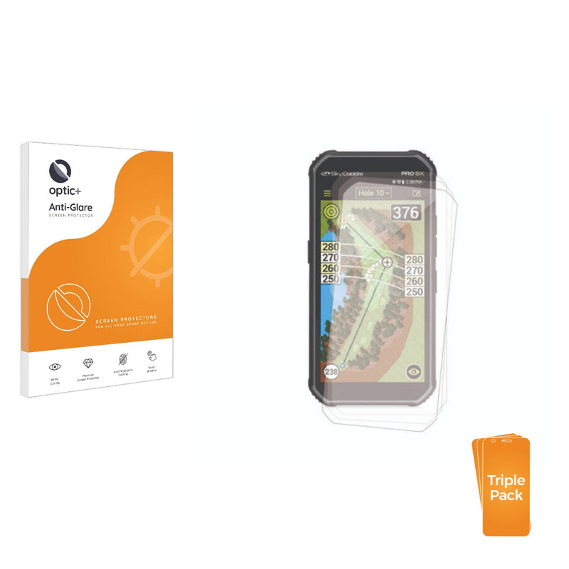 3-pack of Anti-Glare Screen Protectors for SkyCaddie Pro 5X