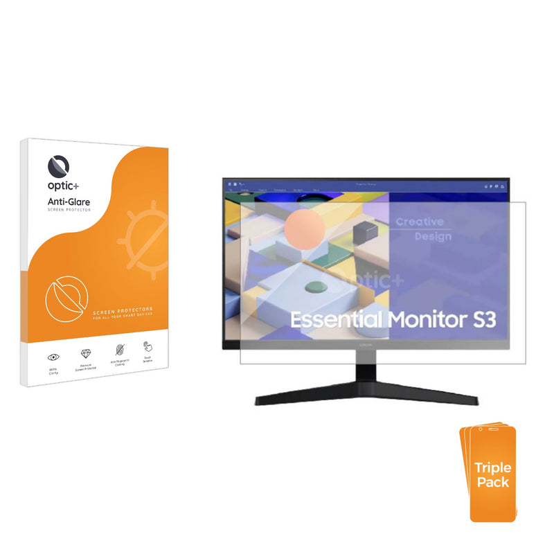 3-pack of Anti-Glare Screen Protectors for Samsung 24" FHD Monitor S31