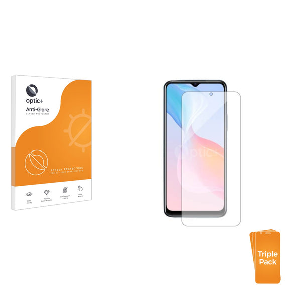 3pk Optic+ Anti-Glare Screen Protectors for Vivo Y21T