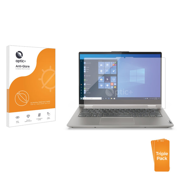 3pk Optic+ Anti-Glare Screen Protectors for Lenovo ThinkBook 14s Yoga