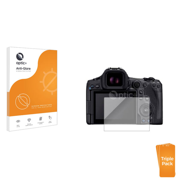 3-pack of Anti-Glare Screen Protectors for Canon EOS R5 Mark II