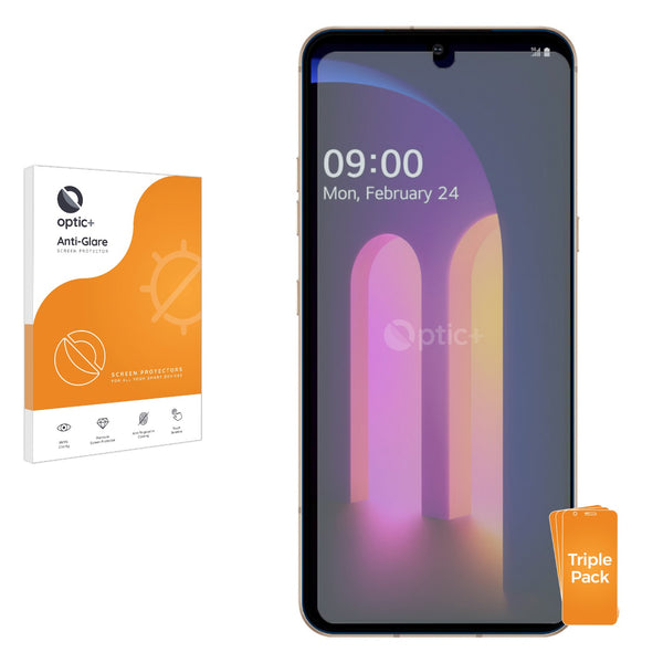 3pk Optic+ Anti-Glare Screen Protectors for LG V60 ThinQ