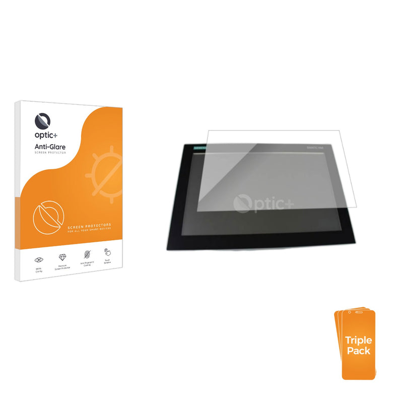 3pk Optic+ Anti-Glare Screen Protectors for Siemens Simatic IPC377E 12