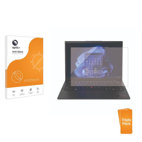 3pk Optic+ Anti-Glare Screen Protectors for Lenovo ThinkPad X1 Carbon Gen 12 14"