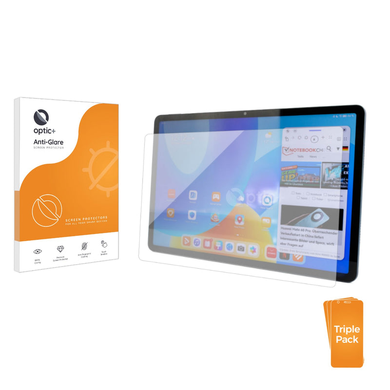 3pk Optic+ Anti-Glare Screen Protectors for Huawei MatePad 11.5 2023