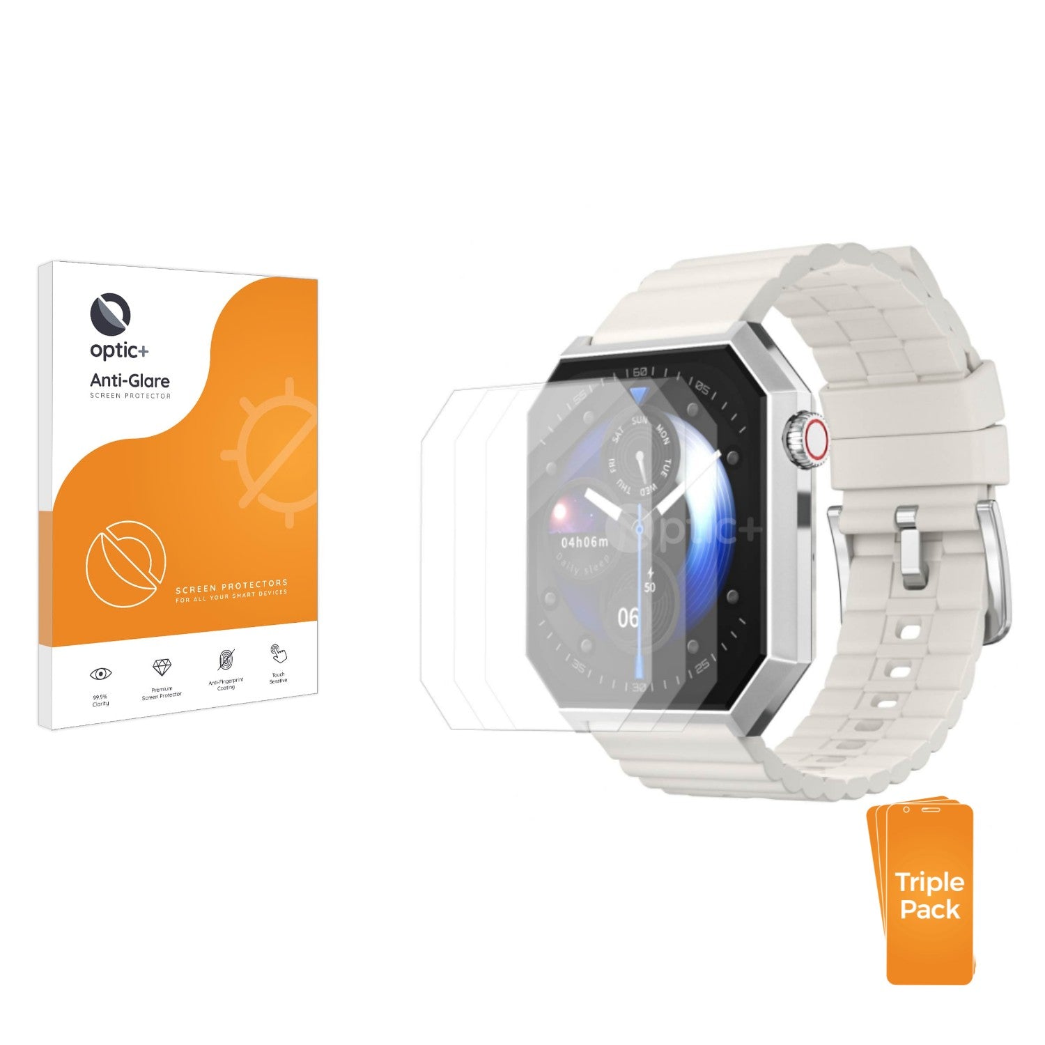 3pk Optic+ Anti-Glare Screen Protectors for Rollme Edge - ScreenShield