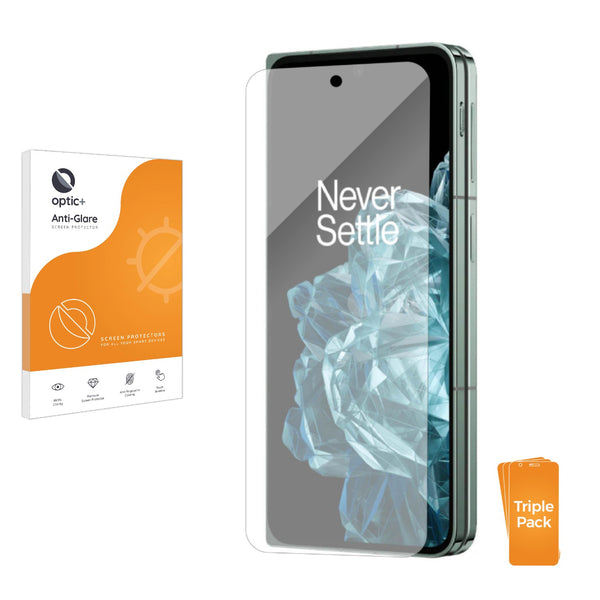 3pk Optic+ Anti-Glare Screen Protectors for OnePlus Open