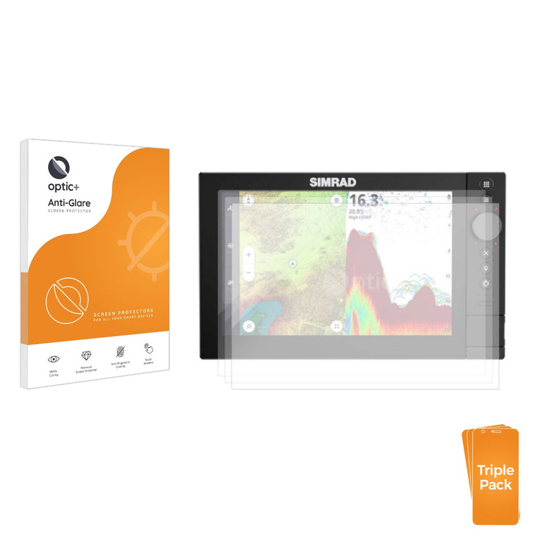 3-pack of Anti-Glare Screen Protectors for Simrad NSS4