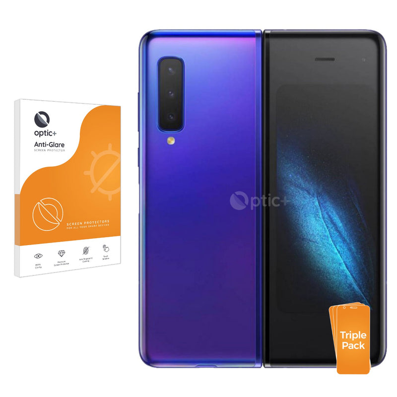 3pk Optic+ Anti-Glare Screen Protectors for Samsung Galaxy Fold