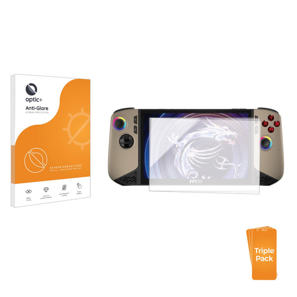 3-pack of Anti-Glare Screen Protectors for MSI Claw 8 AI+ 8"