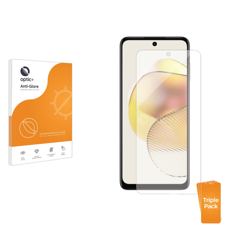 3pk Optic+ Anti-Glare Screen Protectors for Motorola Moto G73 5G