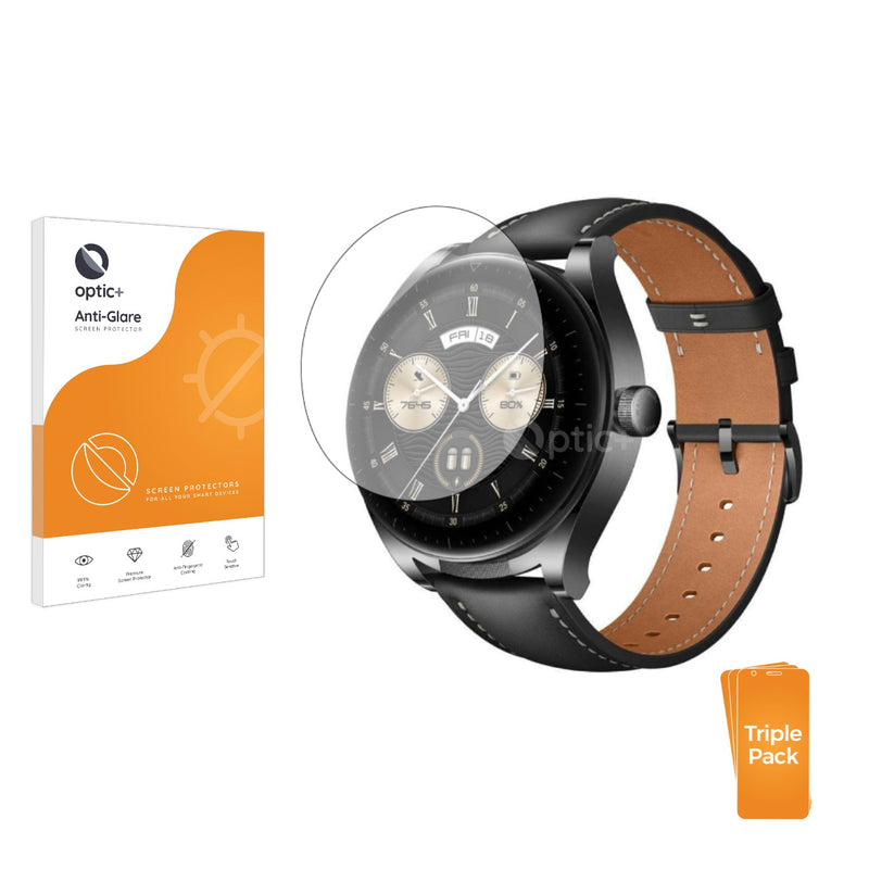 3pk Optic+ Anti-Glare Screen Protectors for Huawei Watch Buds