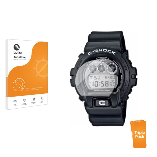 3pk Optic+ Anti-Glare Screen Protectors for Casio G-Shock DW-6900