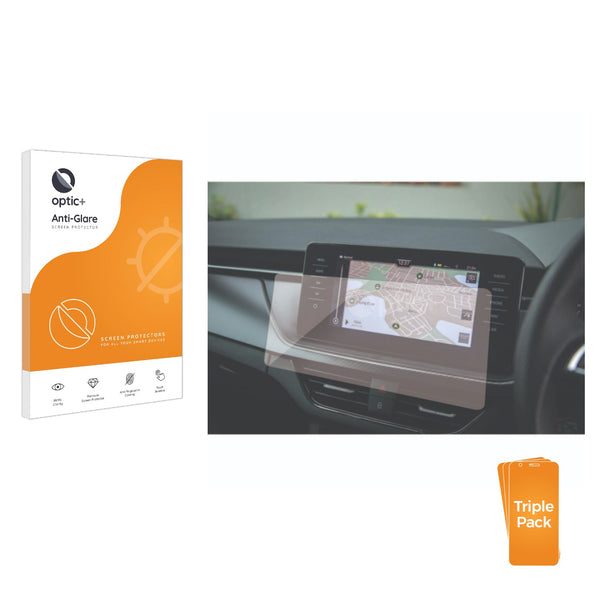 3pk Optic+ Anti-Glare Screen Protectors for Skoda Kamiq 2021