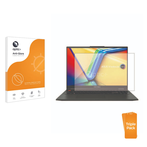 3pk Optic+ Anti-Glare Screen Protectors for ASUS Vivobook S 16 Flip TN3604