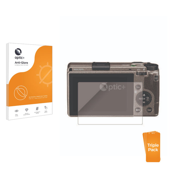 3pk Optic+ Anti-Glare Screen Protectors for Ricoh GR III Diary Edition