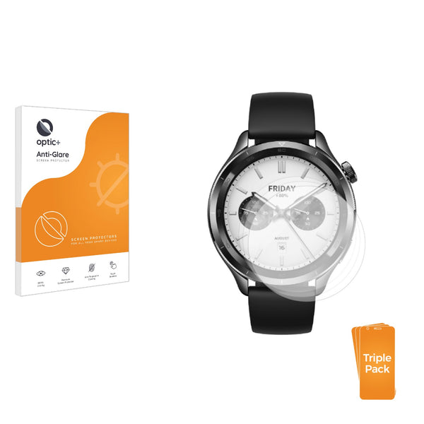 3-pack of Anti-Glare Screen Protectors for Xiaomi Watch S4