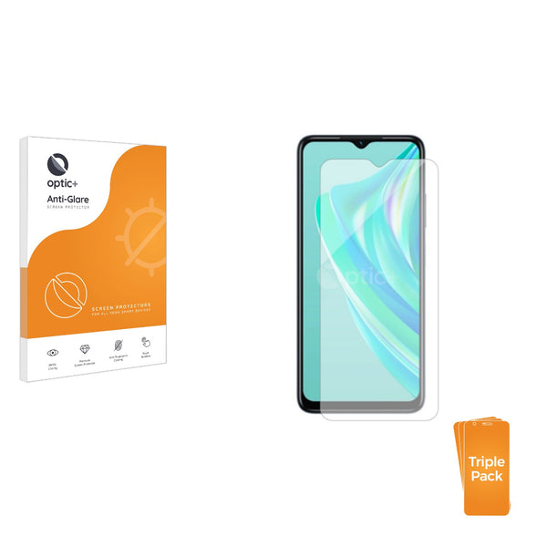 3pk Optic+ Anti-Glare Screen Protectors for Infinix Hot 30i