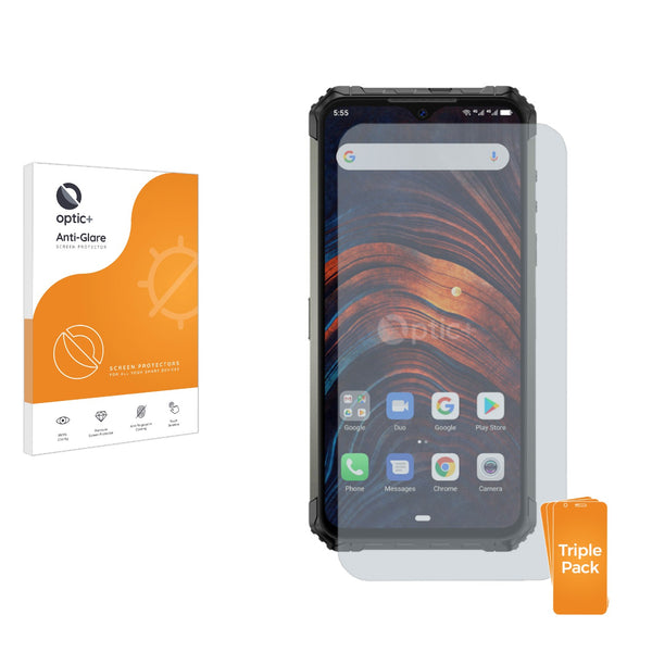 3pk Optic+ Anti-Glare Screen Protectors for Ulefone Armor 7