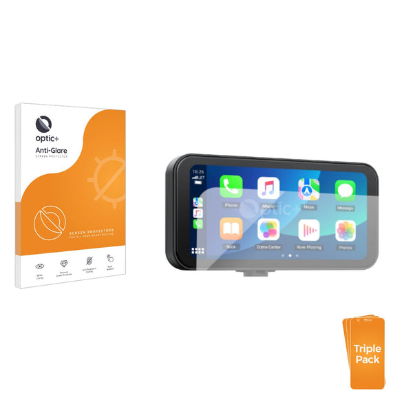 3-pack of Anti-Glare Screen Protectors for Lamto Motorrad Carplay 6.25