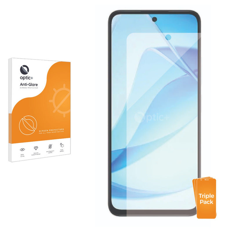 3pk Optic+ Anti-Glare Screen Protectors for Xiaomi Redmi Note 13