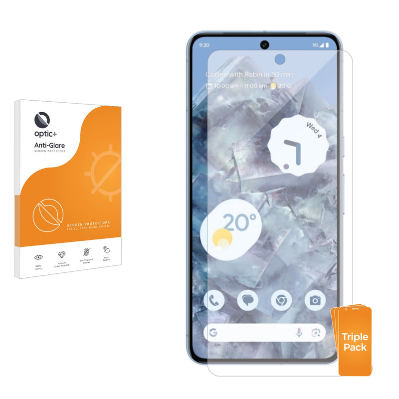 3pk Optic+ Anti-Glare Screen Protectors for Google Pixel 8 Pro