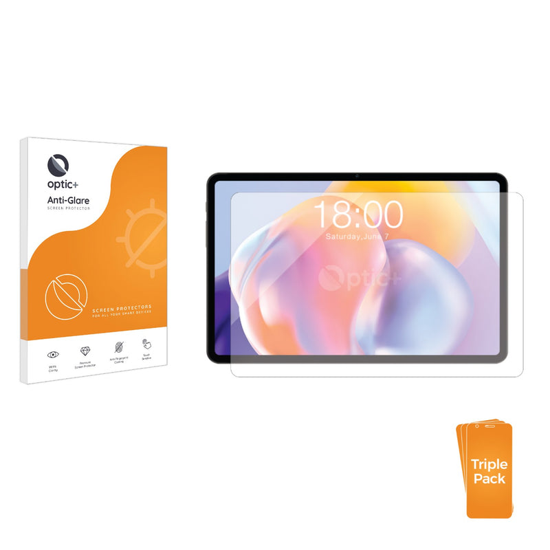 3pk Optic+ Anti-Glare Screen Protectors for Teclast T40S