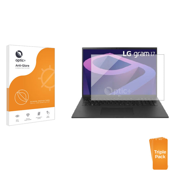 3pk Optic+ Anti-Glare Screen Protectors for LG Gram 17 (2022)