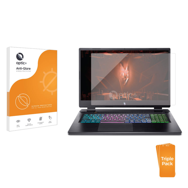 3pk Optic+ Anti-Glare Screen Protectors for Acer Nitro 17