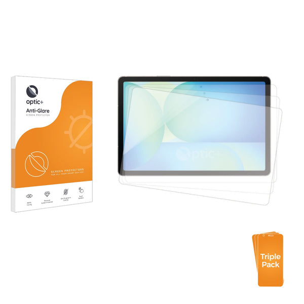 3-pack of Anti-Glare Screen Protectors for Samsung Tab S10 FE+