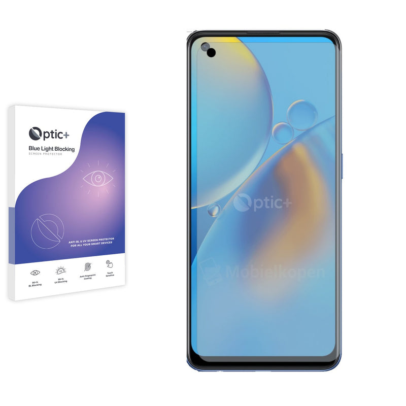 Optic+ Blue Light Blocking Screen Protector for Oppo A74 5G