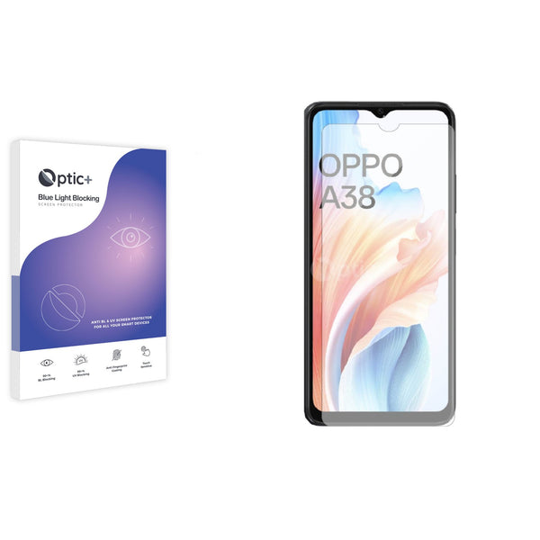 Optic+ Blue Light Blocking Screen Protector for Oppo A38