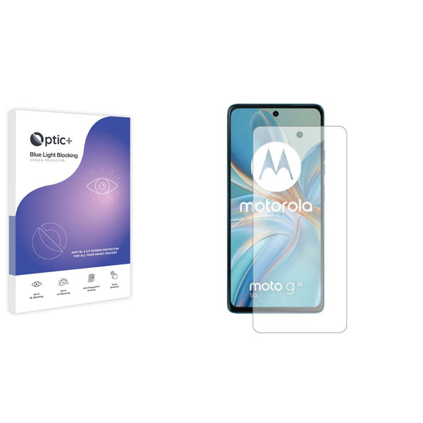 Blue Light Blocking Screen Protector for Motorola Moto G75.