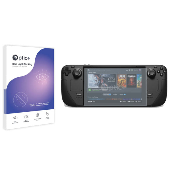 Optic+ Blue Light Blocking Screen Protector for Valve Steam Deck