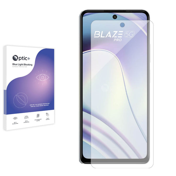 Optic+ Blue Light Blocking Screen Protector for Lava Blaze Pro 5G