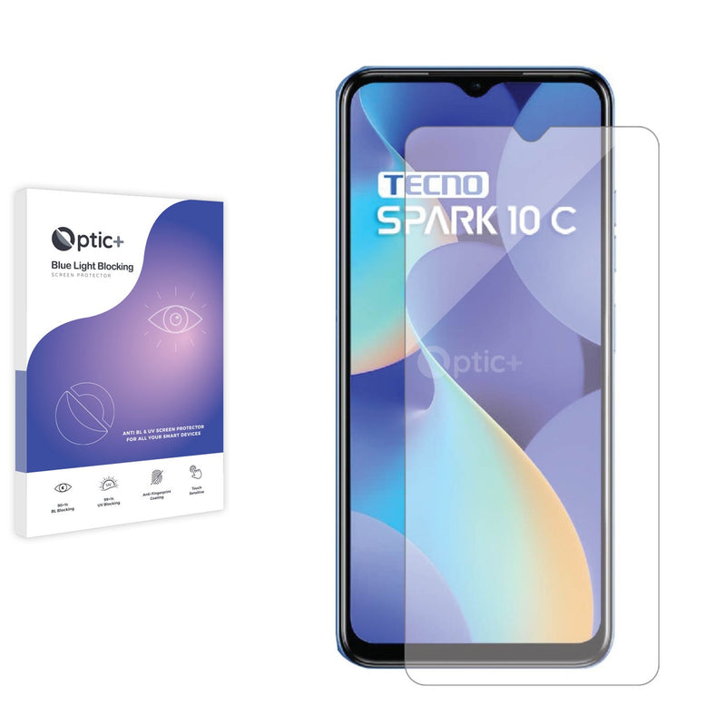 Optic+ Blue Light Blocking Screen Protector for Tecno Spark 10C