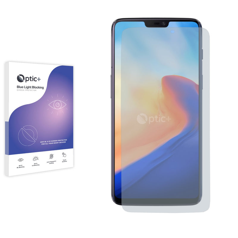 Optic+ Blue Light Blocking Screen Protector for OnePlus 6