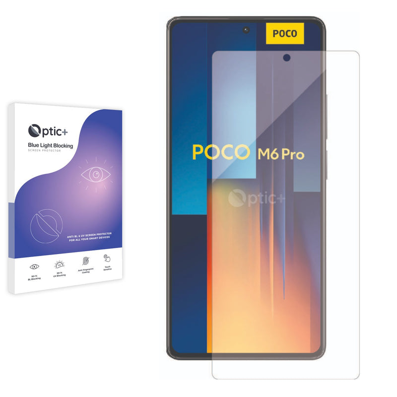 Optic+ Blue Light Blocking Screen Protector for Xiaomi Poco M6 Pro 5G